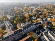 Aerial view of the city centre