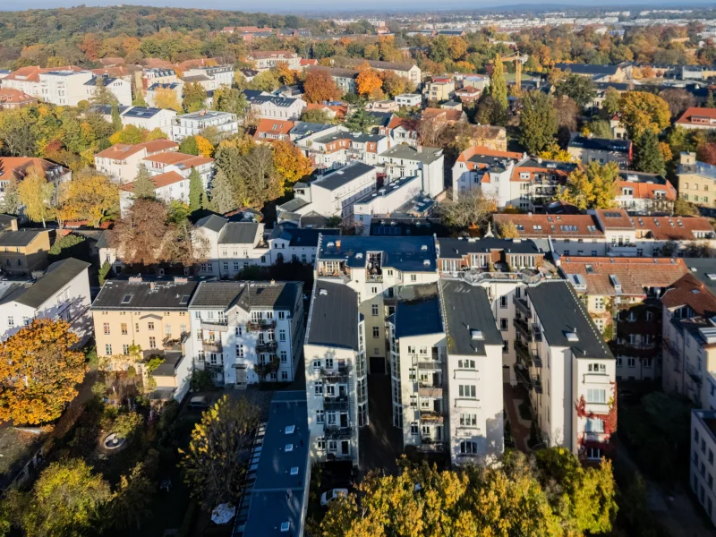 Luftbild mit Blickrichtung Jägervorstadt