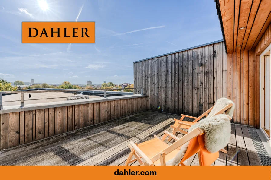 Großzügige Dachterrasse - Wohnung kaufen in Potsdam / Jägervorstadt - Großzügige Maisonettewohnung mit großer Dachterrasse und fantastischem Ausblick über Potsdam