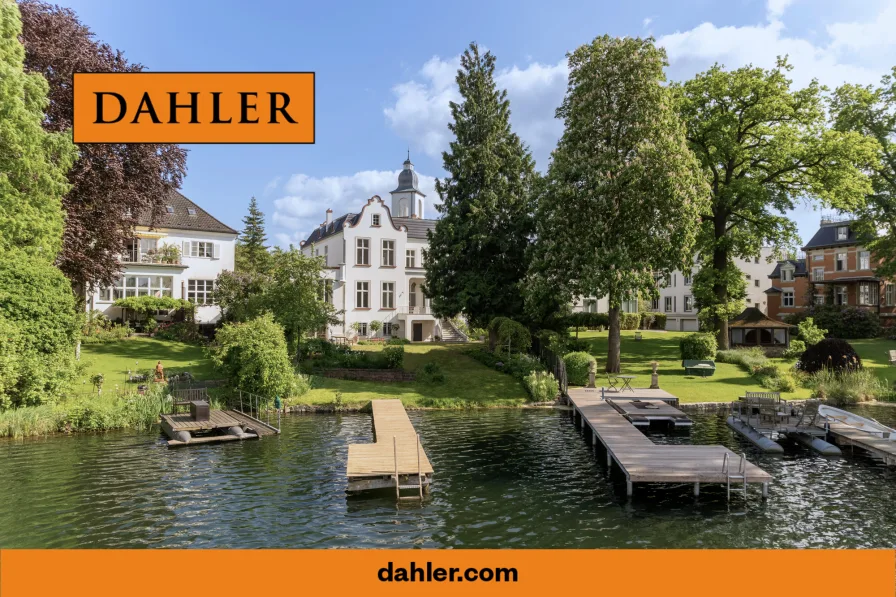 Ansicht vom Wasser - Haus kaufen in Potsdam / Berliner Vorstadt - Exklusive und traumhafte Villa am Heiliger See