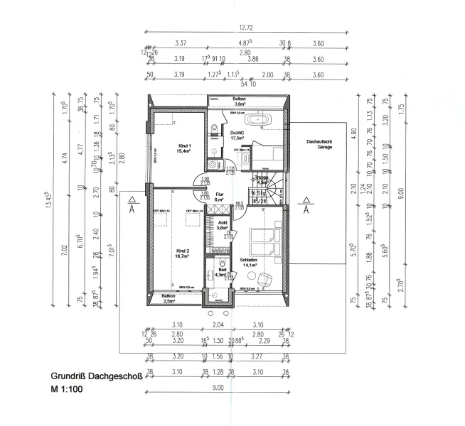 Grundriss Dachgeschoss