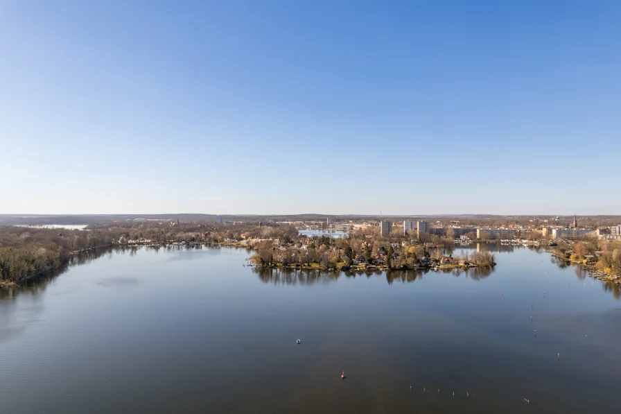 Luftbild über die Havel