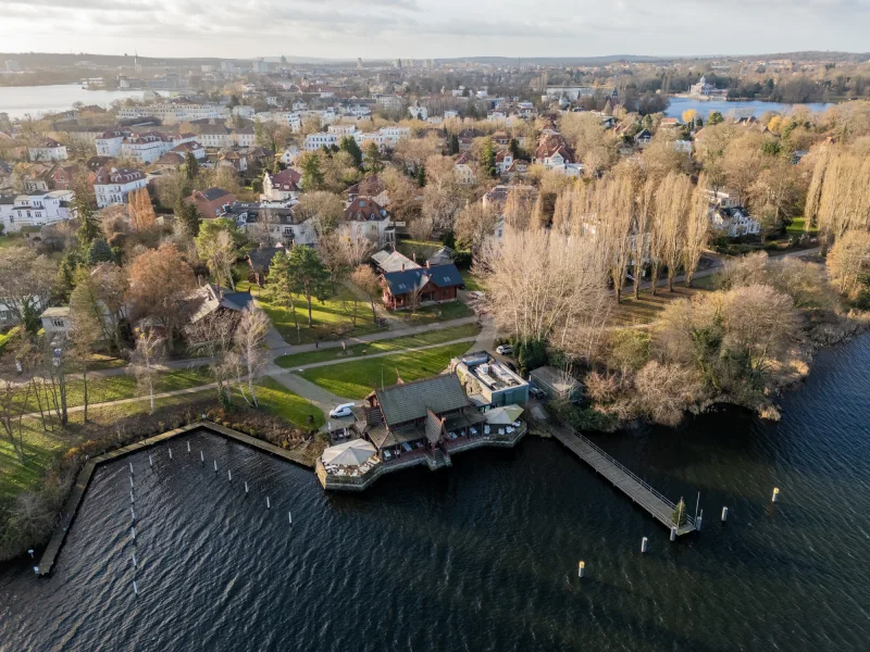 Aerial view of the sailors' station