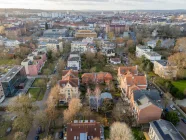 Aerial view of the city center