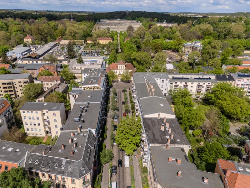 Luftbildaufnahme nähe Sanssouci Park