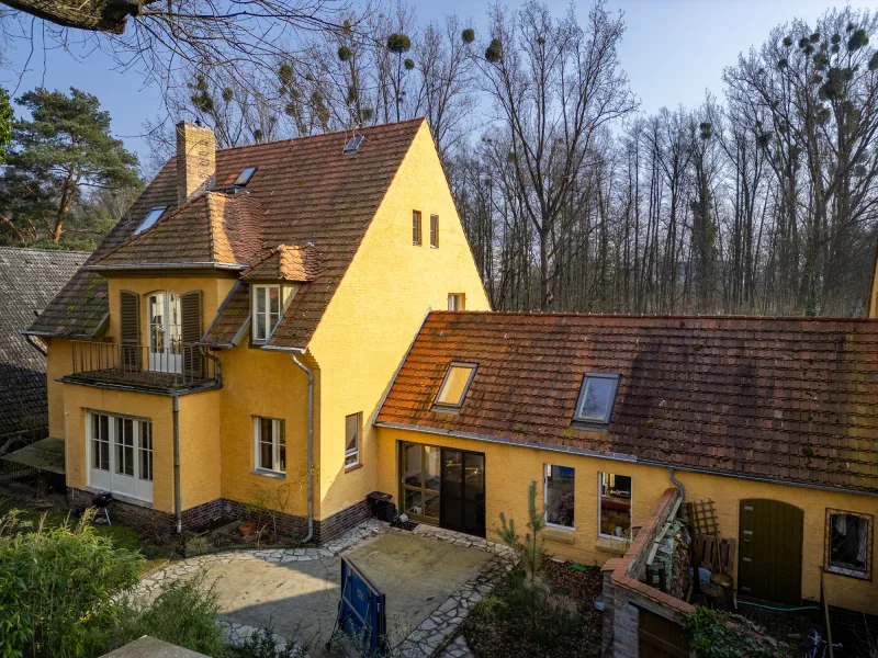 Terrasse im hinteren Gartenbereich