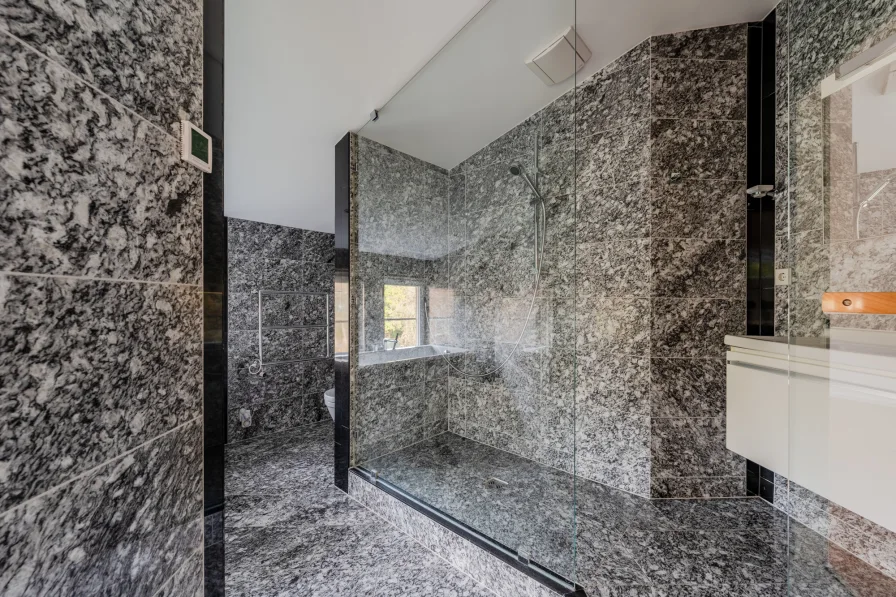 Master bathroom with sauna