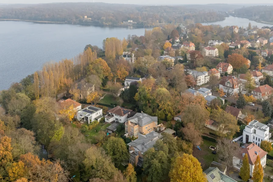 Vogelperspektive zur Havel / Jungfernsee