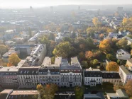 Luftbild mit Innenstadtblick