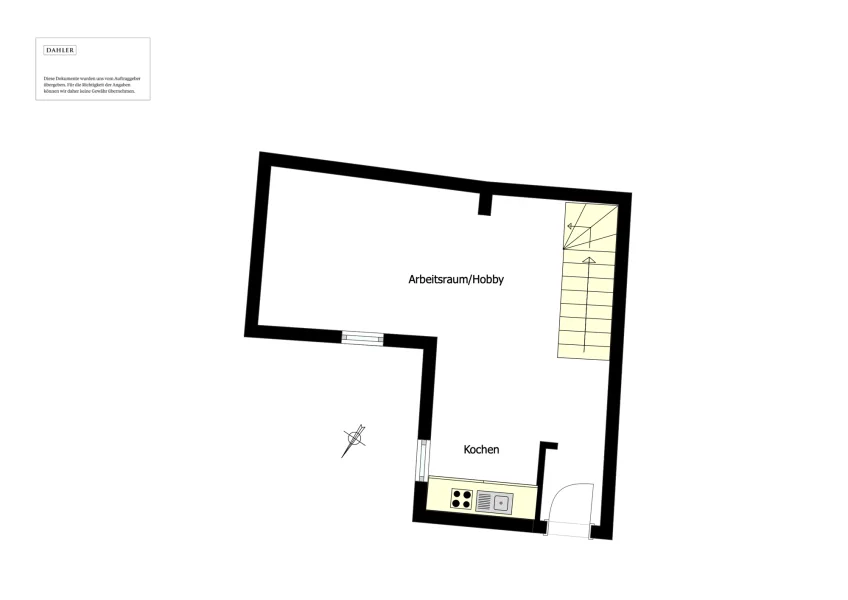 Floor plan of the upper floor