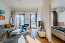 Living room with a view of the terrace