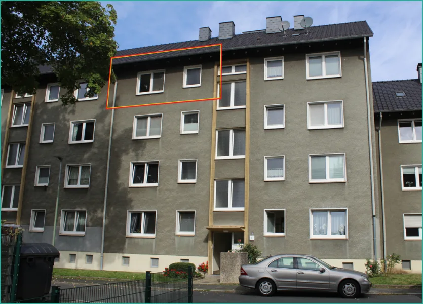 Frontansicht Eigentumswohnung Bochum Dahlhausen - Wohnung kaufen in Bochum / Dahlhausen - Dein Start in die Kapitalanlage !!! 5,5 %Vermietete Eigentumswohnung in 44879 Bochum Dahlhausen.