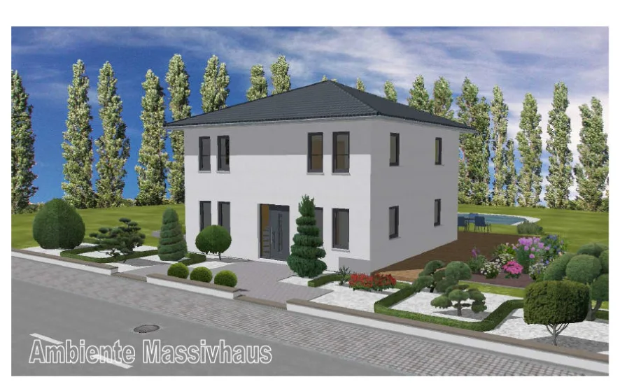 Bild1 - Haus kaufen in Wertheim-Dertingen - NEU! Wer will und kann noch ein Haus bauen? Geplantes AMBIENTE-Massivhaus in  Wertheim-Dertingen!