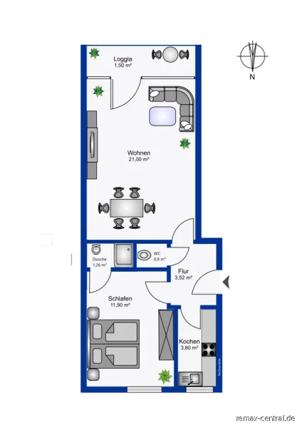 2. Stock, Wohnung Nr. 8