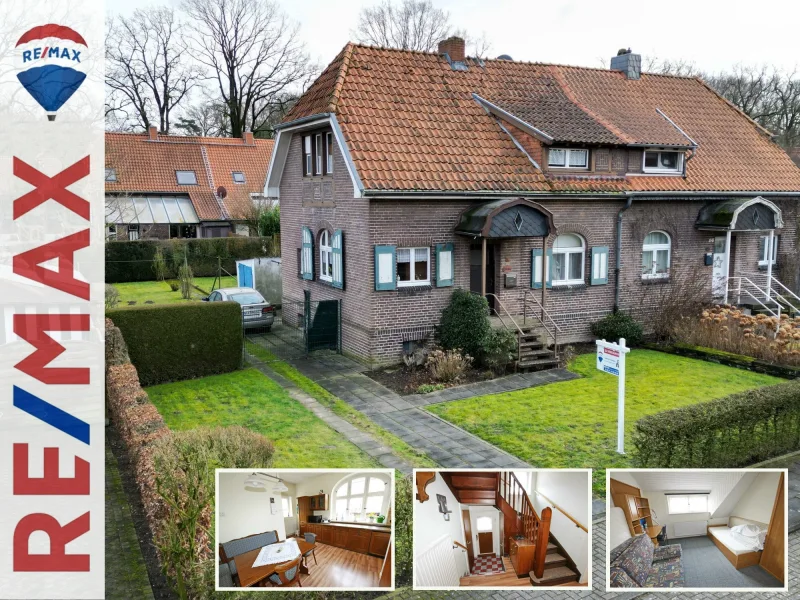  - Haus kaufen in Bedburg-Hau - REMAX - Gemütliche Doppelhaushälfte mit besonderem Charme !