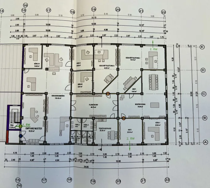 Grundriss Büro 2. OG