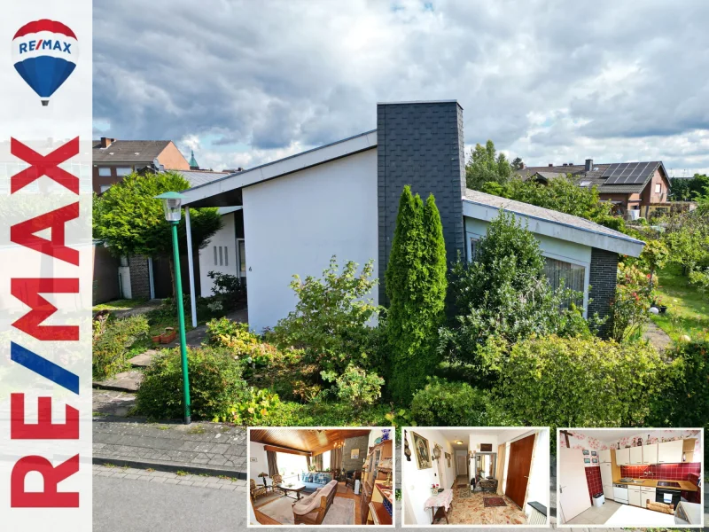 Außenansicht - Haus kaufen in Weeze - Architektonisch attraktiver Bungalow in ruhiger Wohnlage in Weeze