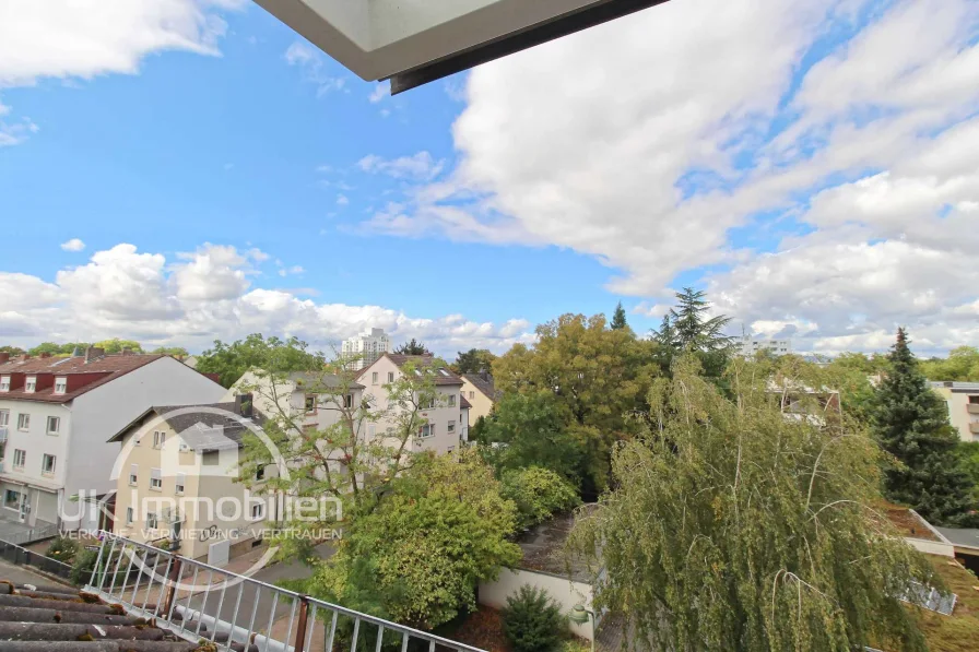 Ausblick Zimmer 3 - Wohnung mieten in Frankfurt am Main - Gemütliches DG-Appartment an der japanischen Int. Schule