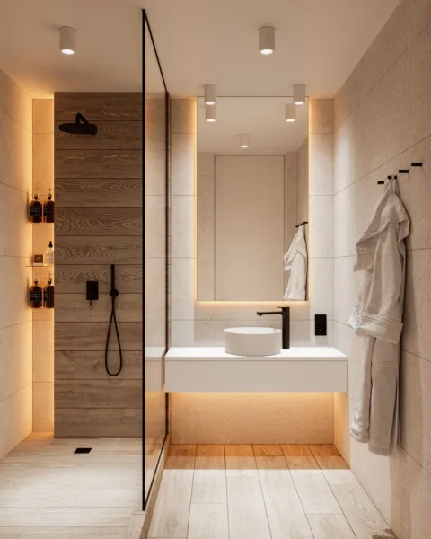 Badezimmer visualisiert 