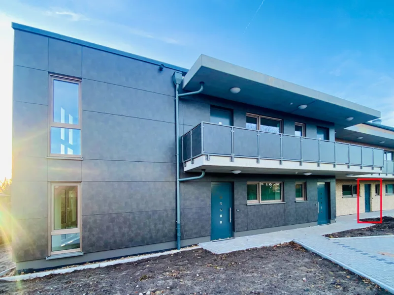 Ansicht vorne neu mit Rahmen - Wohnung mieten in Neuenkirchen - Schöne Neubauwohnung zum Erstbezug - Moderne Architektur trifft auf ideale Wohngegend!