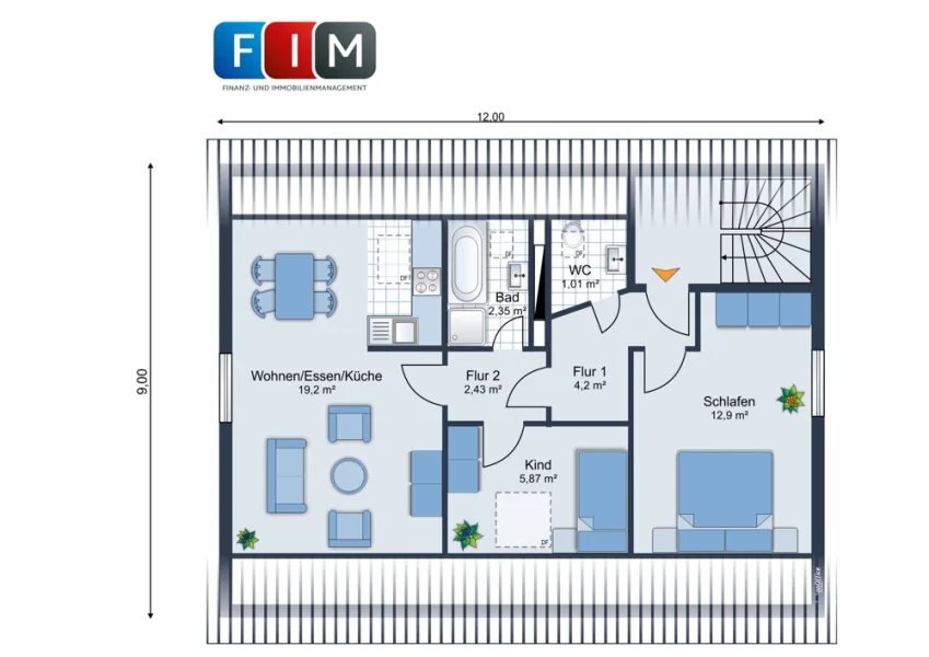 Grundriss Dachgeschoss