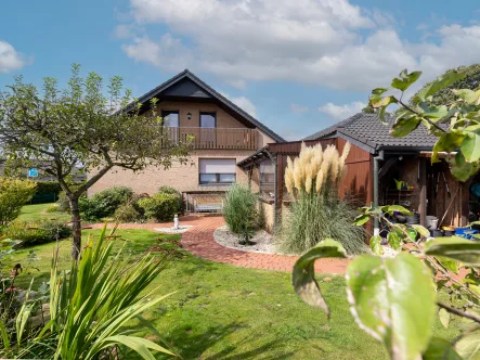 Impressionen Garten - Haus kaufen in Mettingen - Charmantes Einfamilienhaus mit großem Grundstück und vielen Extras!