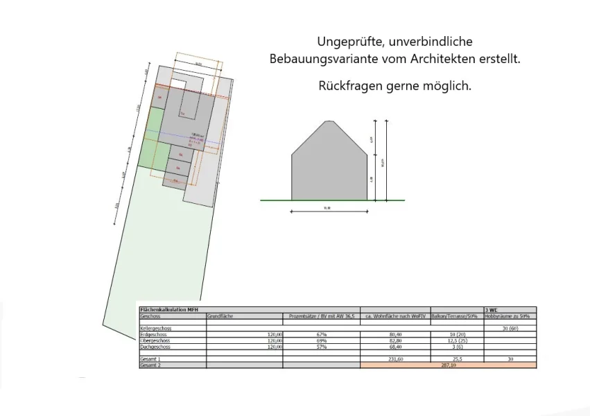 Bebauungsvariante