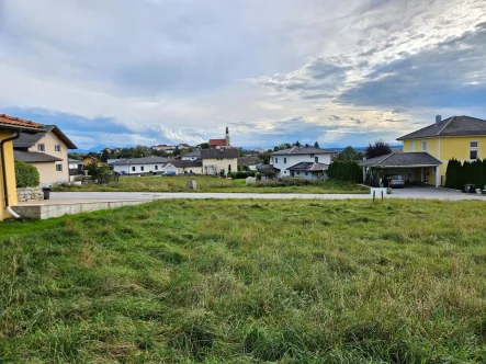 Blickrichtung Westen - Grundstück kaufen in Ostermiething - Baugrund - Salzburg Lokalbahnende