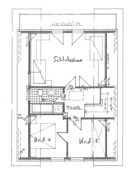 Grundriss Obergeschoss