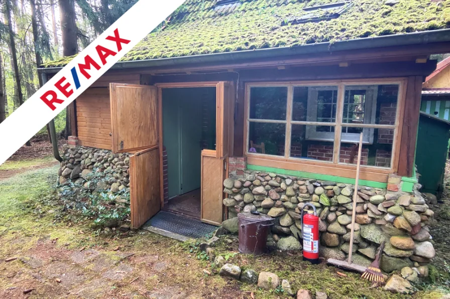 Zugang zum Hexenhäuschen - Haus kaufen in Buchholz - Für Individualisten mit handwerklichem Geschick, die es lieben, im Wald zu wohnen!