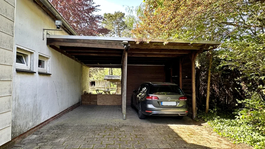 Carport für zwei Autos