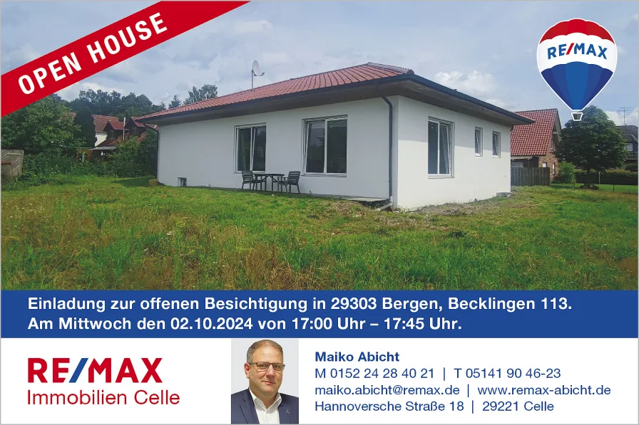 Open House 02.10.2024 - Haus kaufen in Bergen - Einfamilienhaus im Rohbauzustand in Becklingen  Ihre Chance zur individuellen Gestaltung (MA-6338)