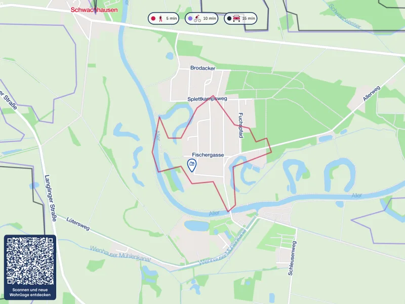 Lageplan-Am Schäferbusch 2, Wienhausen-Nordburg-Kartenausschnitte