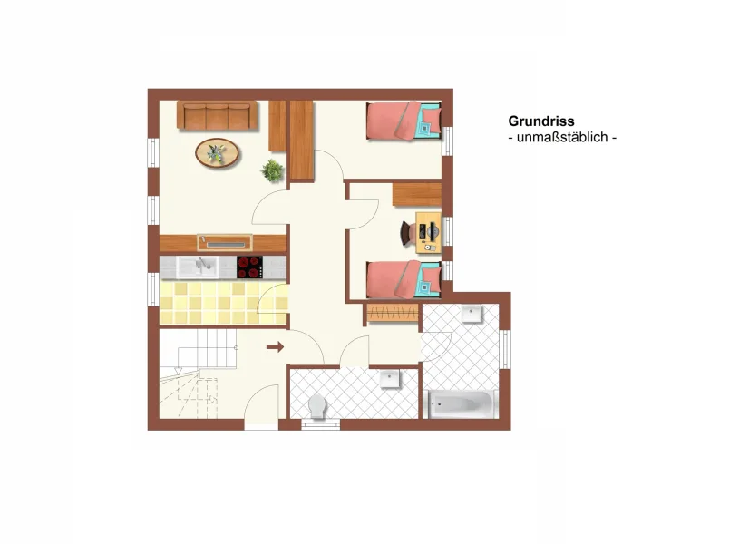 Grundriss Wohnung