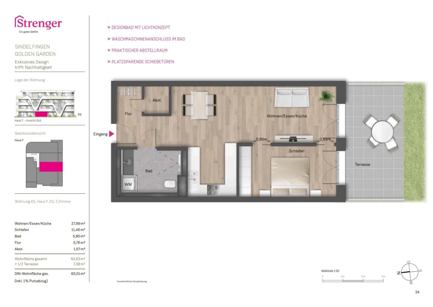 Grundriss Wohnung F65