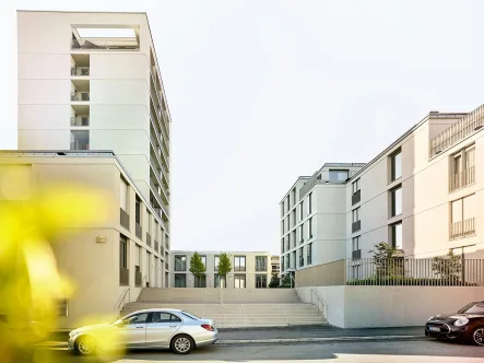 Außenansicht  - Wohnung mieten in Ludwigsburg - Charmantes 1-Zimmer-Apartment mit Balkon und moderner Ausstattung