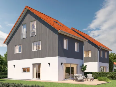 Beispielbild - Haus kaufen in Moos - Neubau im Herzen von Moos!                                                   Projektiertes KfW-40-Energieeffizienzhaus:    Variante DG mit Speicher