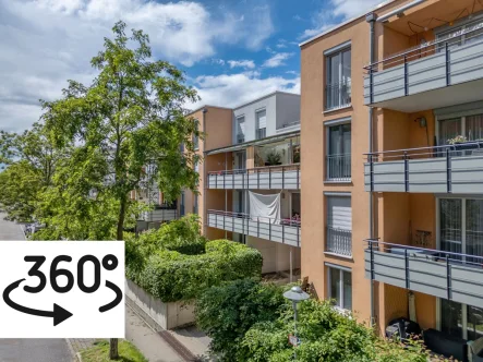 Titel 360 - Wohnung kaufen in Ostfildern / Scharnhauser Park - Haus im Haus. Exklusive 4-Zi-Maisonette-Whg. Ostfildern, Balkon, 2 Terrassen, Garten, EBK, TLB, TG