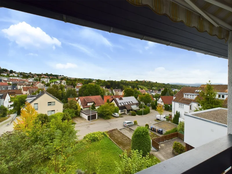 Aussicht vom Balkon