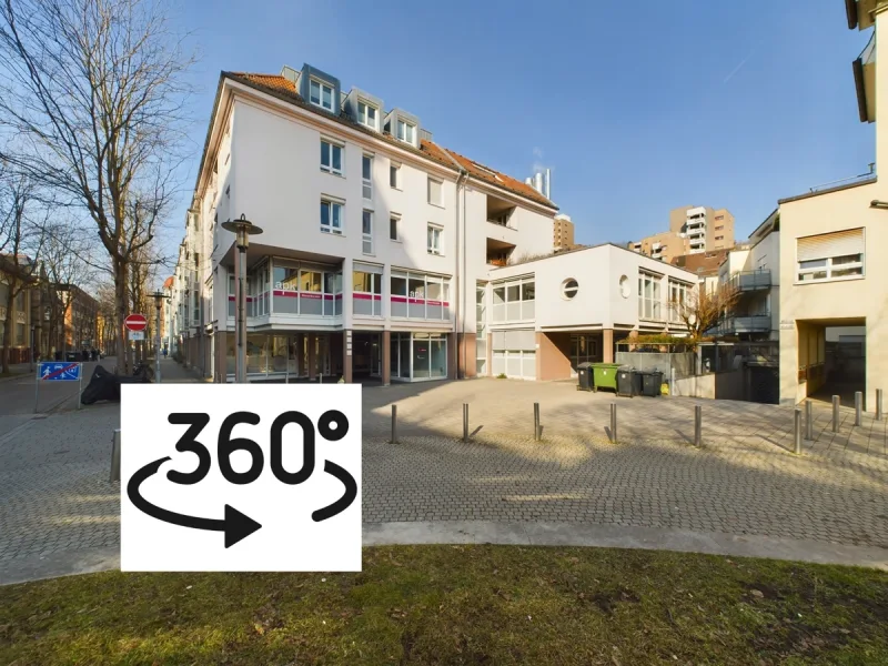 Titel 360 - Büro/Praxis mieten in Esslingen am Neckar - Kreative gesucht! Moderne Büroräume Zentrum ES 1. OG, 3 TG-Plätze + 3 Außen-Stellplätze. Sofort frei