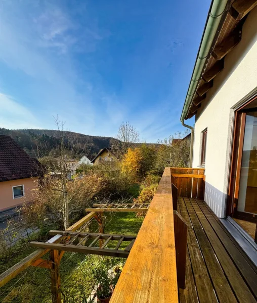 Blick vom Balkon Richtung Westen