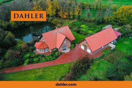 Dahler Immobilien - Haus kaufen in Aurich - Aurich: Allein liegendes Anwesen in naturnaher Lage mit großem nicht einsehbaren Grundstück