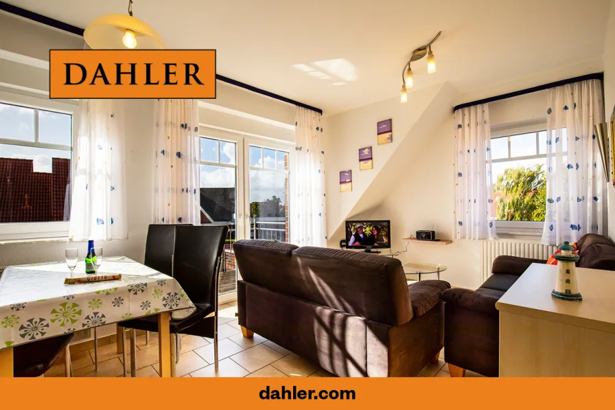Dahler Ostfriesland - Wohnung kaufen in Werdum - Gemütliche Ferienwohnung mit Balkon nahe der Nordseeküste