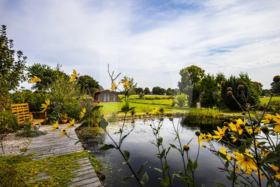 Blick über den Garten