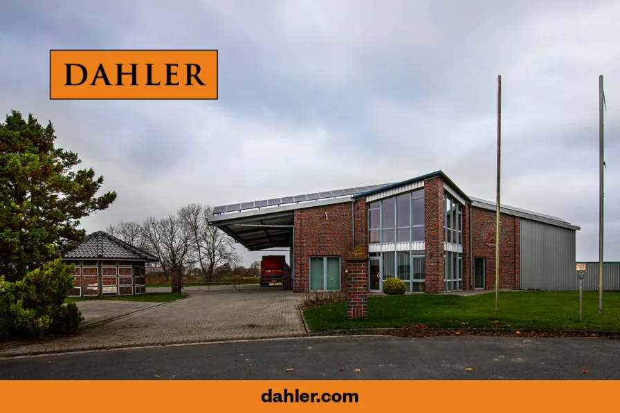 Dahler Ostfriesland - Halle/Lager/Produktion kaufen in Wittmund / Burhafe - Entwicklungsfähige Gewerbeimmobilie mit Bürotrakt und Lagerhalle