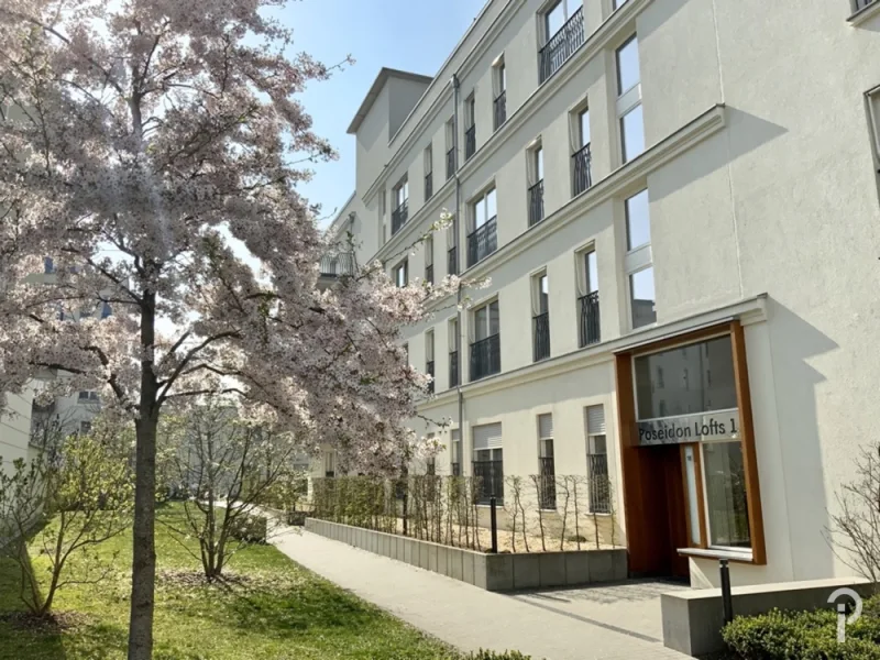 Außenansicht - Wohnung mieten in Düsseldorf - Attraktive 2-Zi-Wohnung mit toller Raumaufteilung EBK, Concierge & Spa in den Heinrich-Heine-Gärten