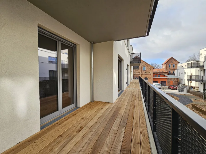 Balkon - Wohnung mieten in Nauen - 5.13 2 Zimmerwohnung mit schöner Einbauküche