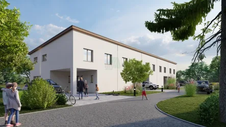 Ansicht - Haus kaufen in Kümmersbruck - KfW-Förderung bereits beantragt! Modernes Reihenmittelhaus in Kümmersbruck