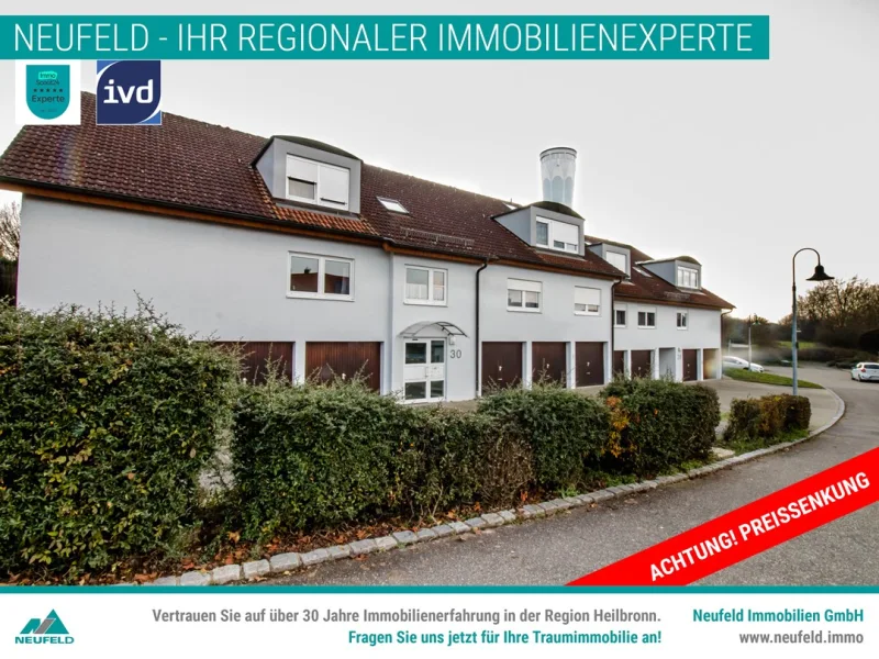Außenansicht - Wohnung kaufen in Oedheim - Helle Etagenwohnung mit Loggia