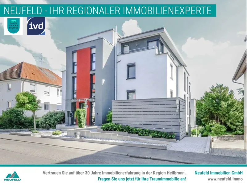 Außenansicht - Wohnung mieten in Heilbronn - Wunderschöne 4,5-Zimmer Wohnung mit schöner Terrasse zu vermieten!